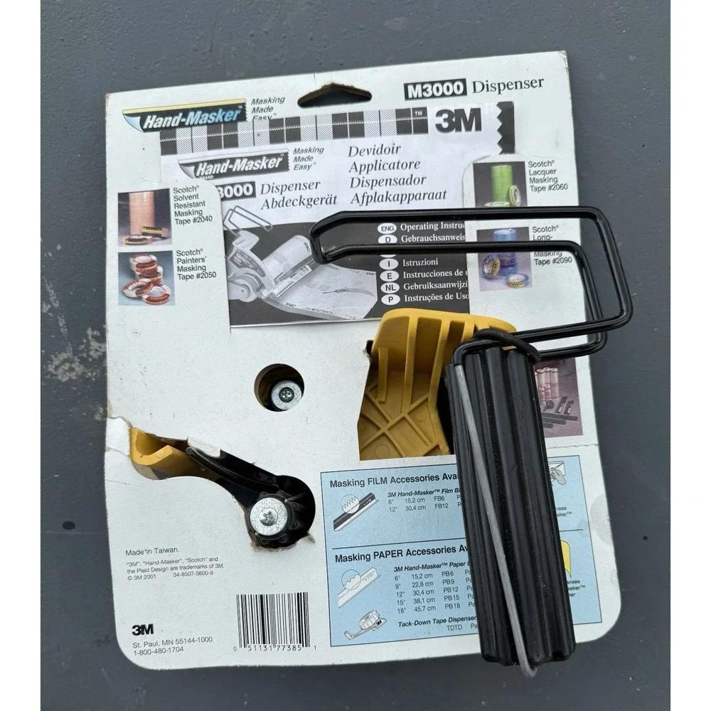 3M‎ Dispenser Hand Taper Masker Model M3000 film paper plastic roll dispenser